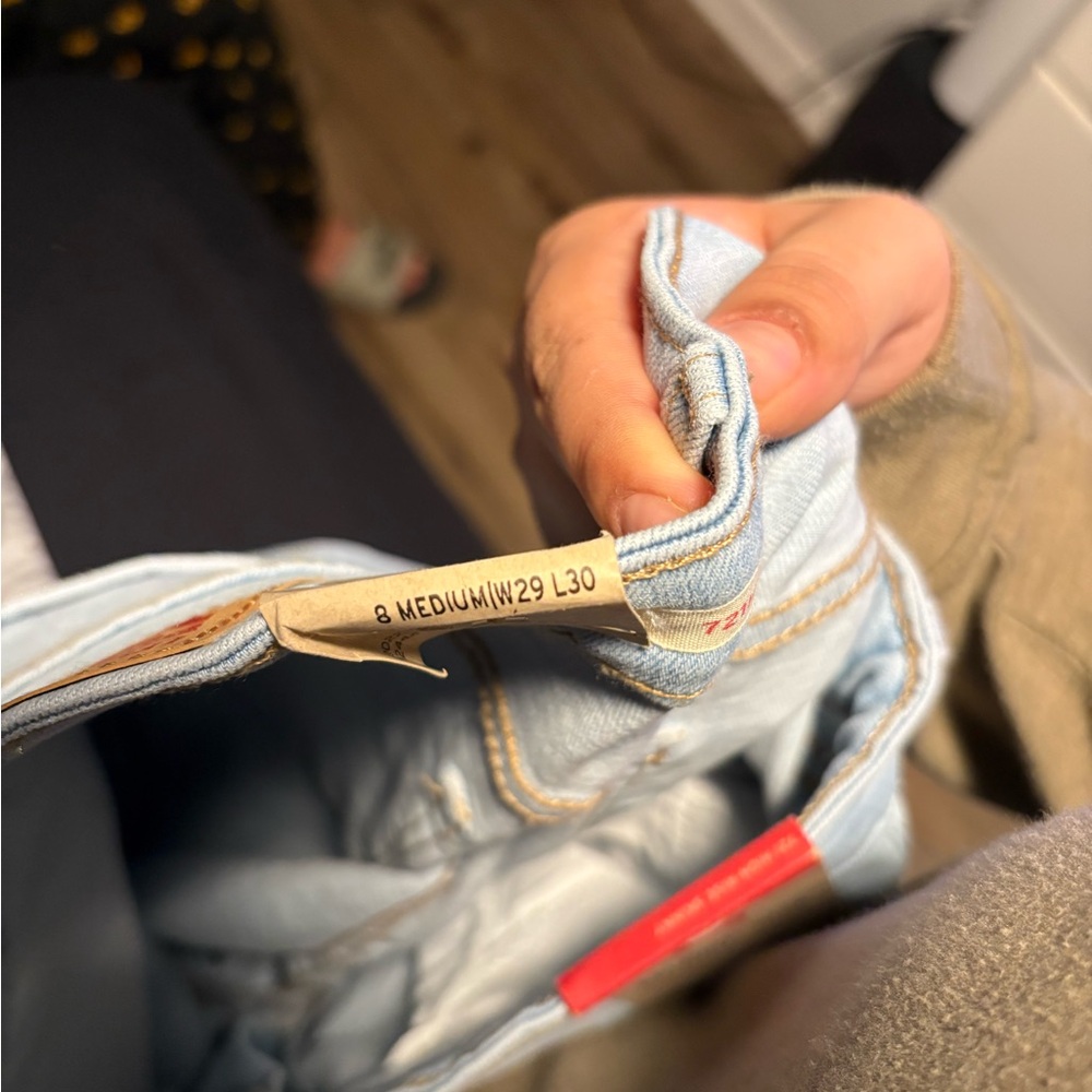 Levi's Light Blue Ripped Skinny Jeans - Picture 4 of 4